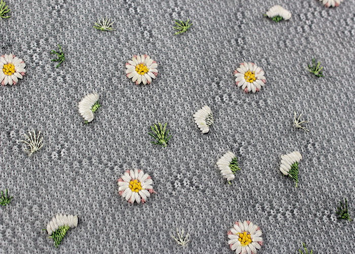 Daisy Multi Colored Lace Fabric For Flower Mesh Dress Customized Up to 12 Colors