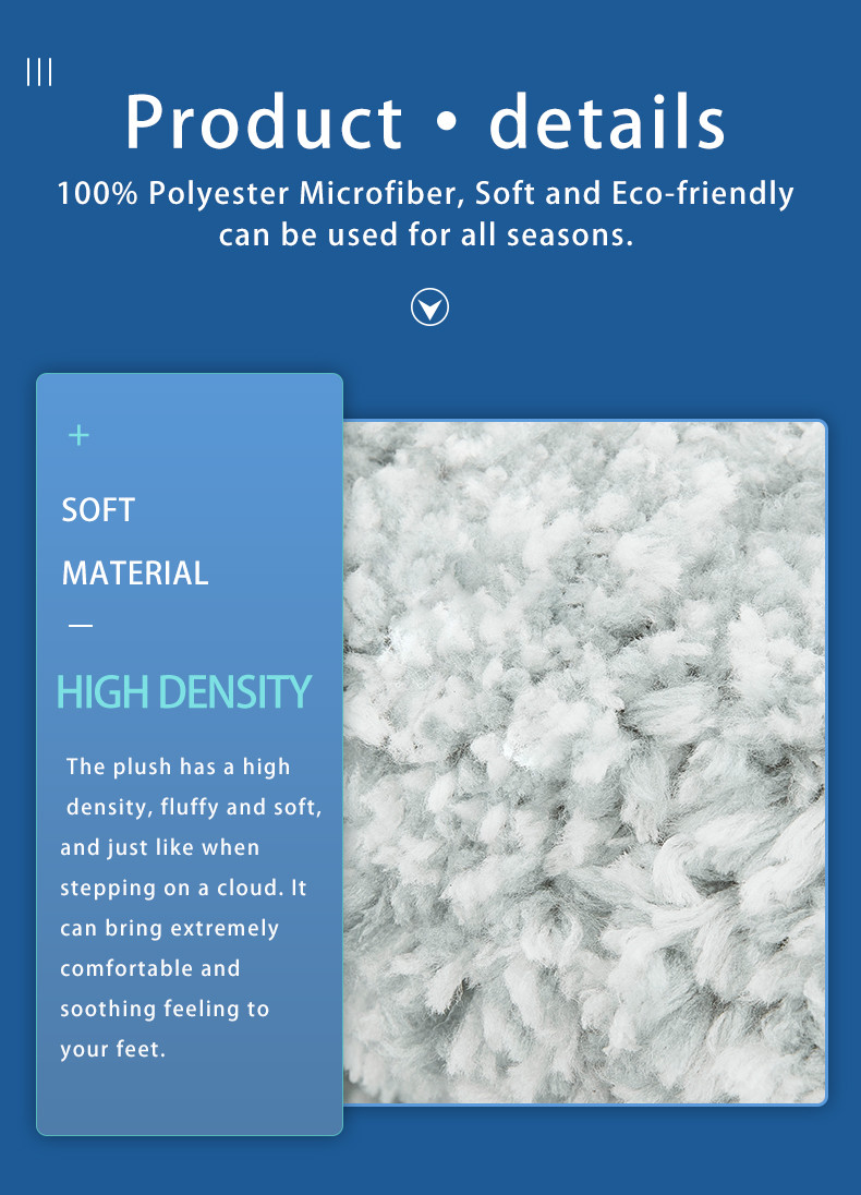 D4 Microfiber Washable Latex Backed Bathroom Rugs quick absorption