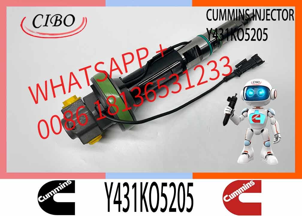 Diesel Common Rail Diesel Fuel Injector Y431K05205 4964171 For Cummins QSK19 QSK38 QSK60
