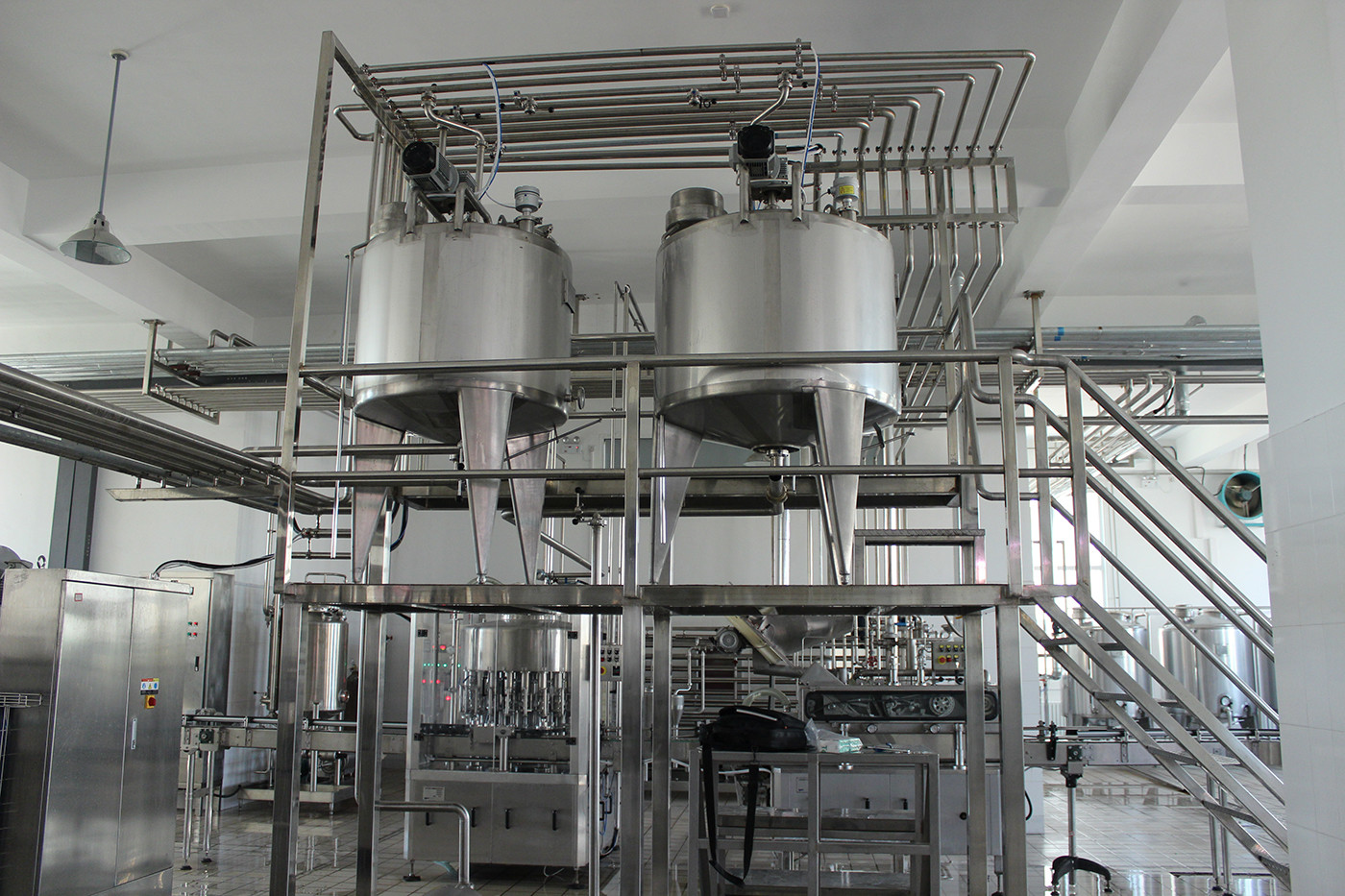 20TPH Beverage Processing System For Juice Milk Tea