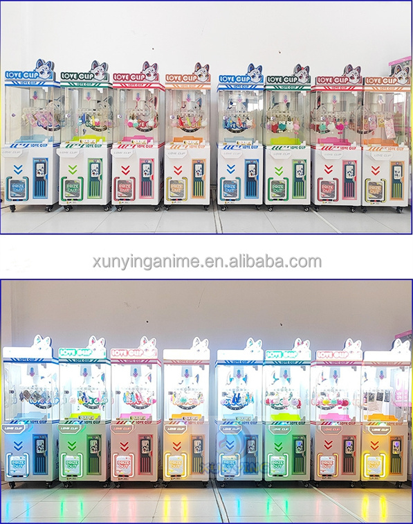 Indoor Coin Game Machine Mini Clip Arcade Prize Machine 230V