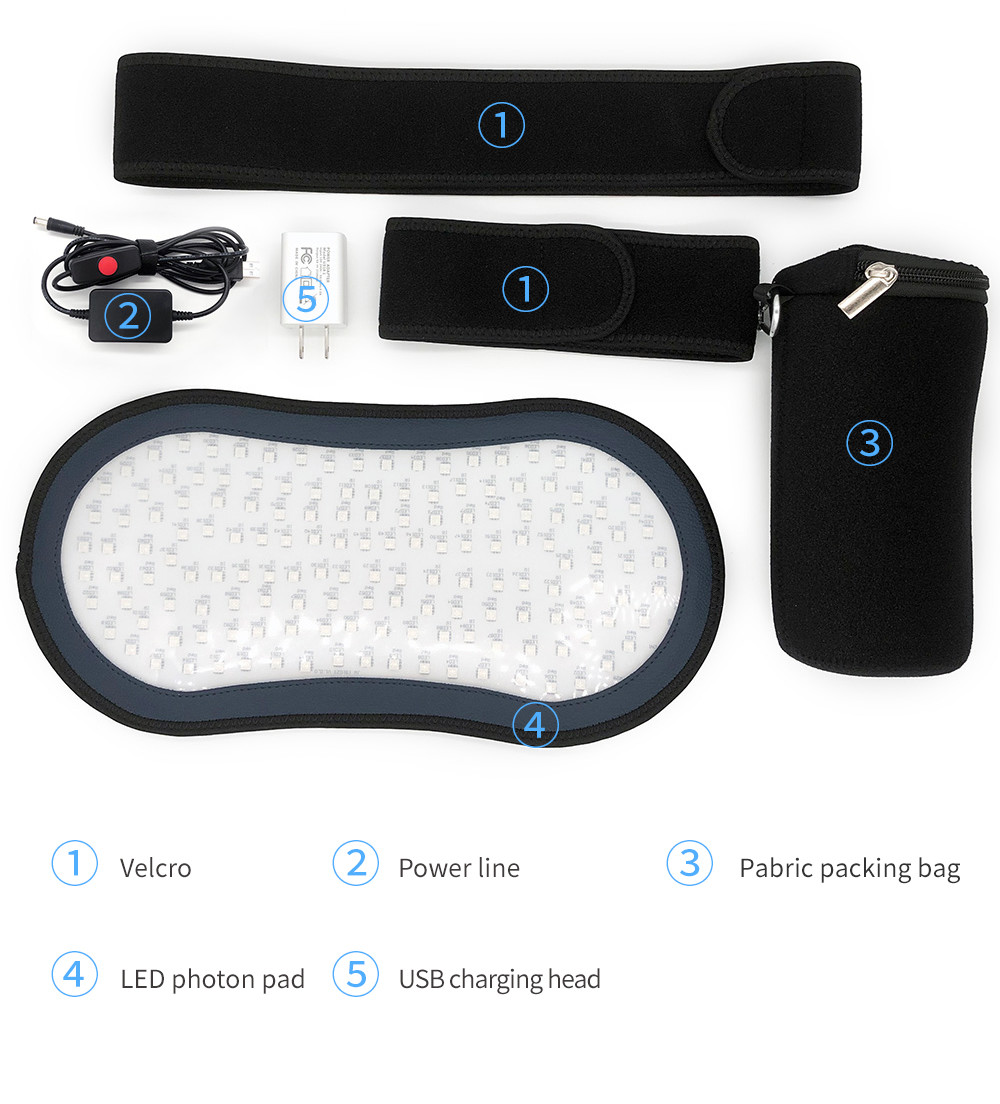 PLT Deep Infrared Light Therapy Pads Flexible Wearable Infrared Knee Wrap At Home