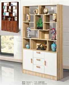 China Exquisite Curio Cabinet Shelves Large Storage Space Movable Furniture wholesale