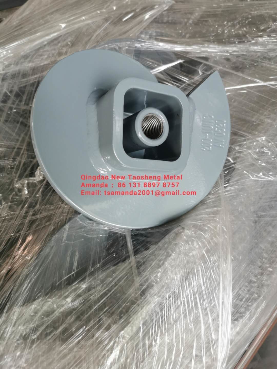 Cast Iron 250mmx90mm pitch Galvanized Ground Anchors