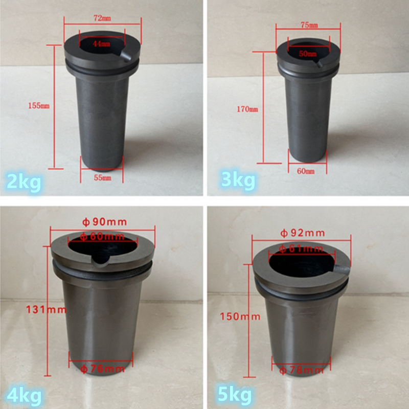 Sales 1KG 2KG 3KG 4KG 5KG Gold Melting Crucible Silver Metal Casting Graphite Crucible