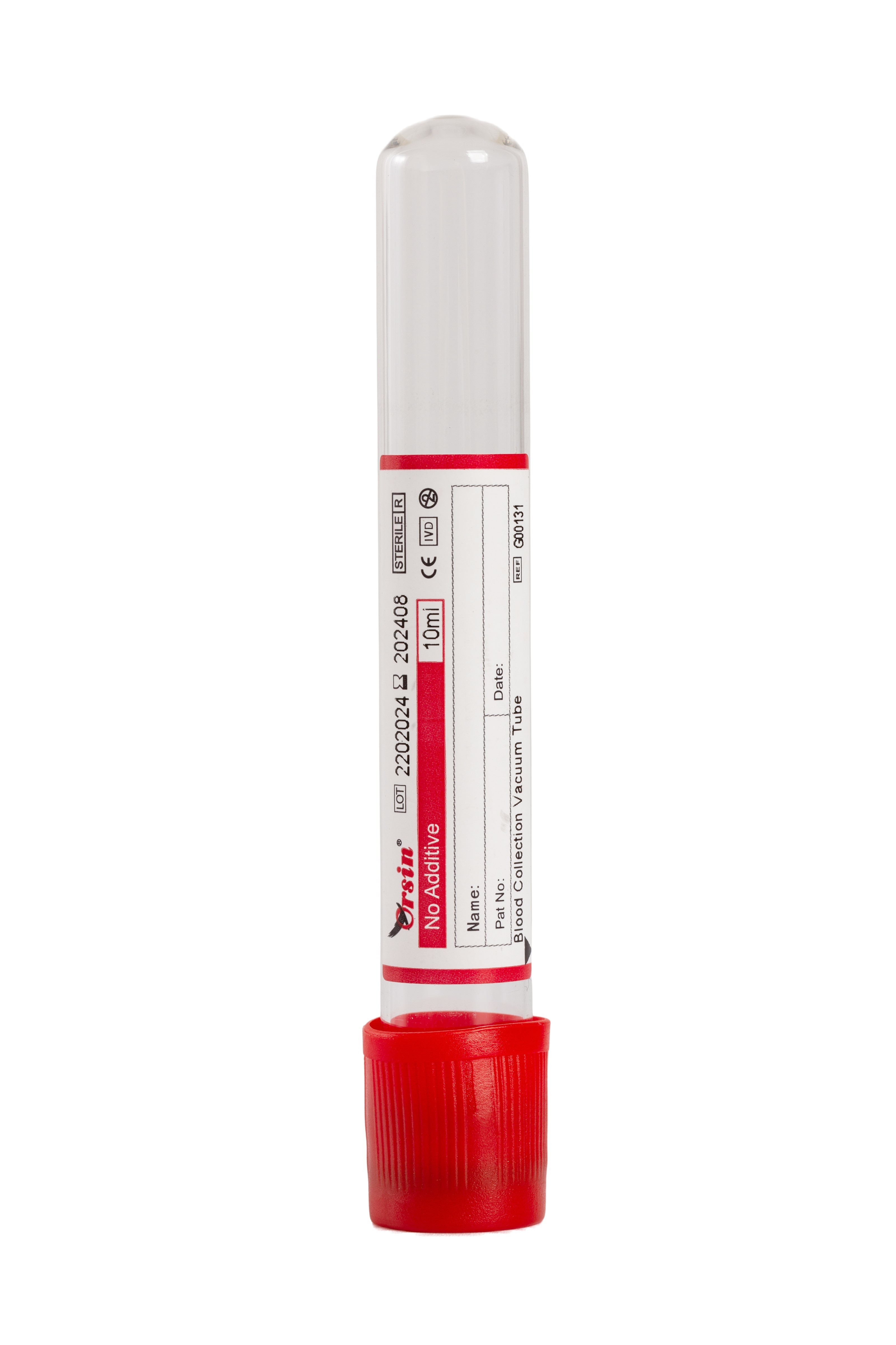 No Additive  Plain  Red  Glass  PET Plastic  1-10ml  Serum  Serum Biochemistry