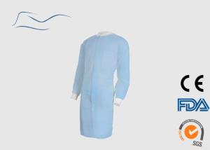 China Blue SMS Disposable Lab Coats , Various Size Disposable Medical Clothing wholesale