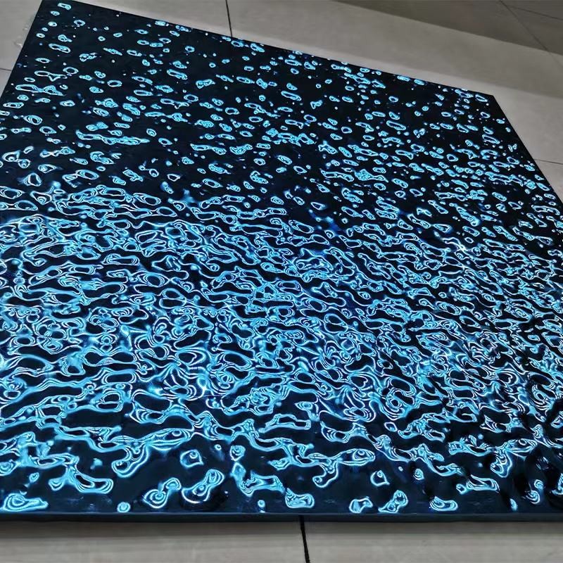 0.3mm Thickness 304 Water Ripple Stainless Steel Sheet For Modern Decor