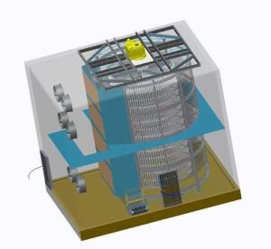 China 750KG/H 1200KG/H Spiral Belt Freezer wholesale