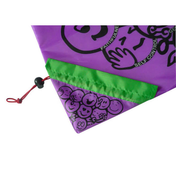 Customized high quality recycle polyester fold bag for promotion, reusable shopping bags, business gift