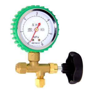 China Three Way Brass Single Manifold Pressure Gauge Non Toxic Of Refrigeration Parts wholesale