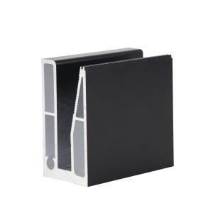 China Effortless Stair Railings Aluminum Alloy Glass Enclosure U-Shaped Groove U Channel Glass Fence Channel wholesale