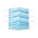 Breathable Disposable Mouth Mask , Blue Face Mask Multi Layered Stereo Design