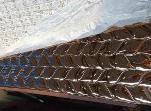 China Embossed Stainless Steel Panels Gold Mirror Finish For Facade Wall Cladding Curtain Wall Ceiling 304 316 wholesale
