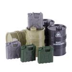 MOC military oil drums and oil pot barrel weapon small figure accessories