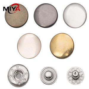 China Dry Cleaning Round 21mm Metal Snap Fasteners wholesale