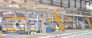 China 380V 50HZ Automatic Corrugated Cardboard Production Line 1 Year Warranty wholesale