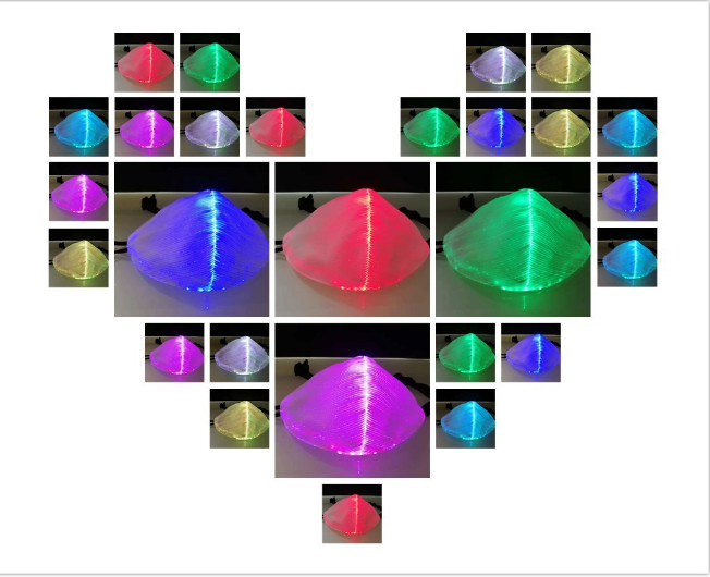 PVC Material Light Up Half Face Mask For Halloween / Christmas Party