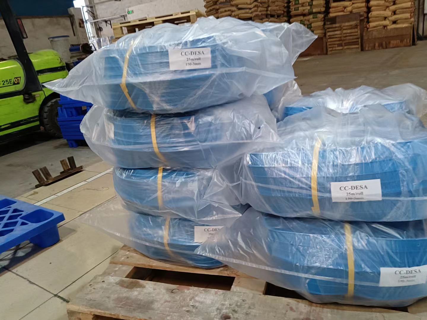 200mm Width Blue and Yellow Dumbbell Water Stop Belt for Concrete Construction Hotel