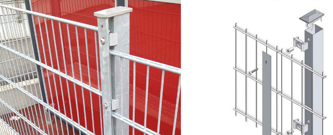 PVC Coated L2.5m Double Wire Welded Fence 20GP PVC Chicken Wire Fence