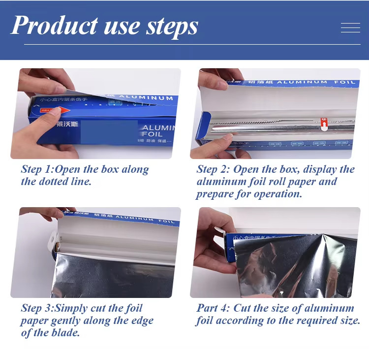 37.5 sq.ft Aluminum Foil 14 Microns Tin Foil for Kitchen Disposable Use