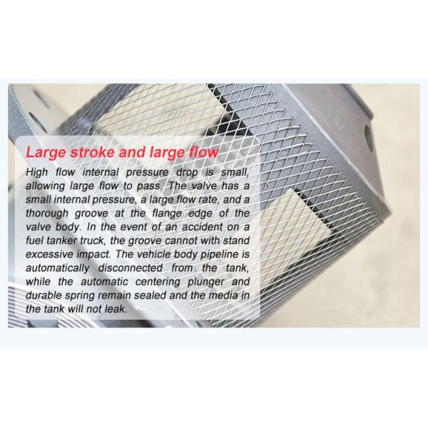 Pneumatic Operation Mode Customized Fuel Tanker Truck 3 Inch Emergency Shut Off Valve for Safe Oil Transportation