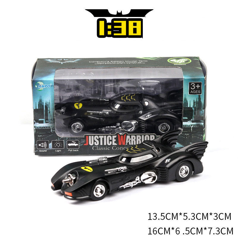 Friction Toy Car Classical Bat Alloy Vintage Car Tank for Children's Cake Decoration