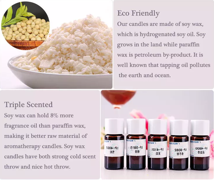 customized different 3 wick scented soy Pillar candle in glass jar for home decoration