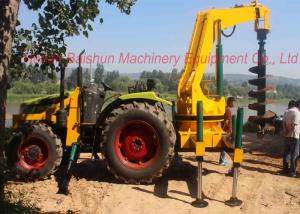 China Hydraulic Concrete Pole Erection Machine For Drilling Deep Earth Hole 100-6000MM wholesale