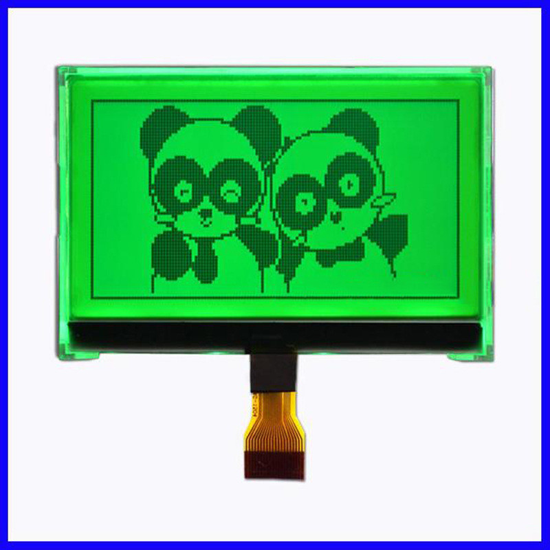 COG Dot Matrix LCD Module Gray FSTN 128x64 8pins White Backlight