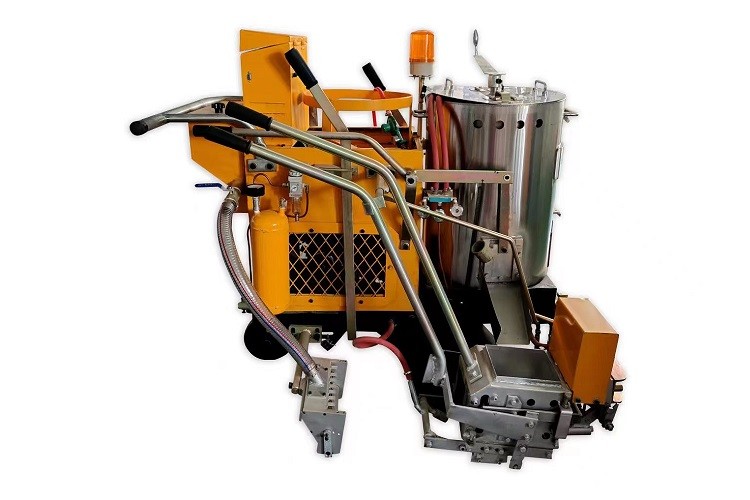 Pavement Thermoplastic Striping Machine Bulge Thickness 3-5mm Adjusted