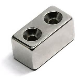 China Customized Strong N42 Countersink Neodymium Permanent Rectangle Magnet wholesale