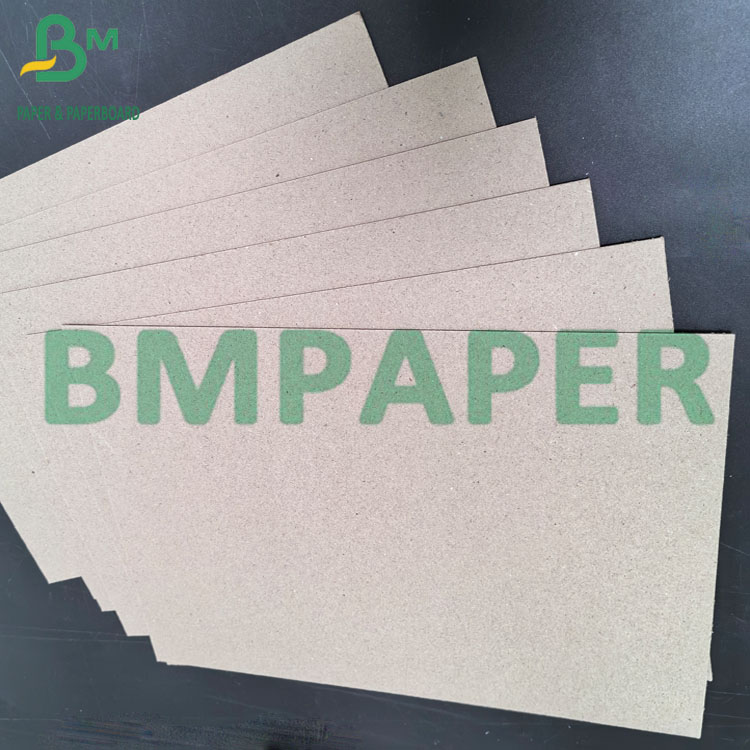1mm 1.8mm Uncoated Grey Chip Board Book Cover Binding Card 90 * 100cm