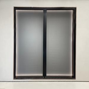 China Black Aluminum Trackless Screen Door 200*280cm 400*280cm wholesale