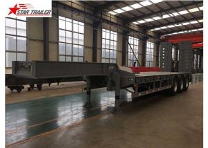 China Detachable Hydraulic Low Flatbed Semi Trailer For Mining And Forestry Machinery wholesale
