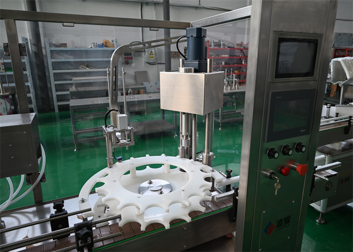 Animals Liquid Medicine Filling Capping Machine With Piston Pump And SIEMENS Touchscreen