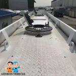 White ISO Anti Seismic Skeleton Enclosed Liquid Tanker Trailer