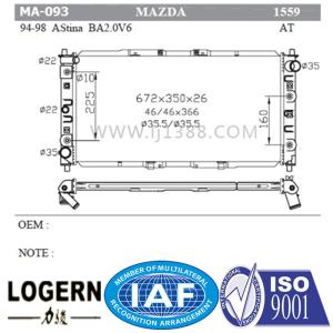 China Durable MAZDA Auto Parts Radiator For Astina Ba2.0V6/323ba'94-98 At Dpi 1559 wholesale
