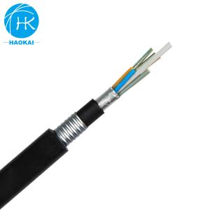 China Armored Outdoor Fiber Optical Cable Double PE Sheath GYFTA53 wholesale