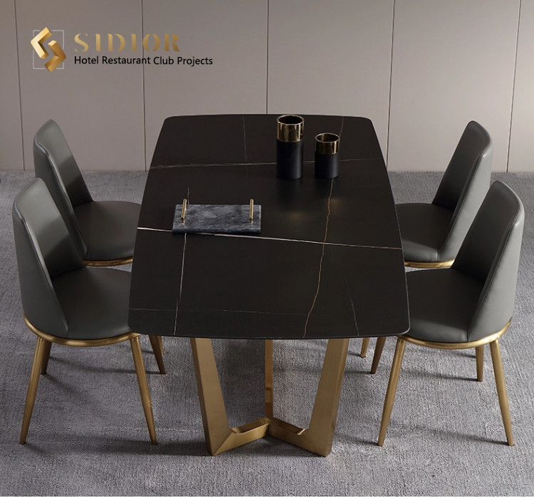 High Quality Dining Table, Restaurant Dinning Desk, Buffet Dinning Table, Canteen Table Desk, Man Made Marble