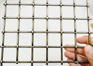 China Antique Brass Furniture Cabinet Architectural Stainless Steel Wire Mesh 5.5mm wholesale