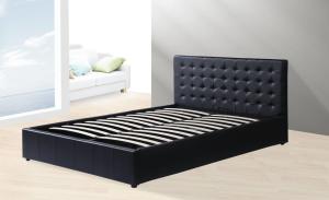 China Tufted Headboard Solid Wood Double Bed Modern Style Designs Sofa Cum Full Line Shape wholesale
