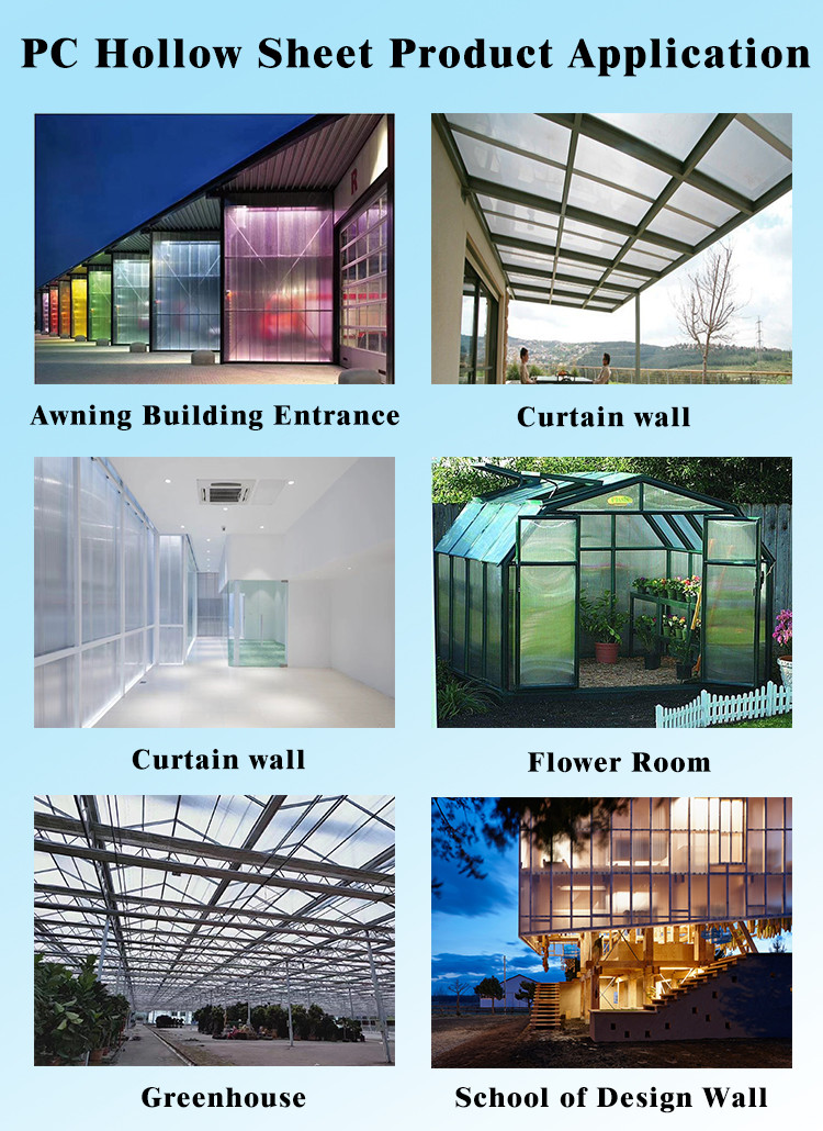 4m 5m 6m Coloured Polycarbonate Roofing Sheets For Home