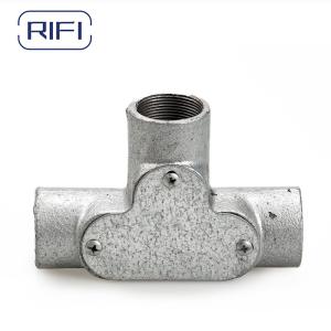China Threaded Gi Conduit Pipe Fittings Channel 20mm Inspection Tee wholesale