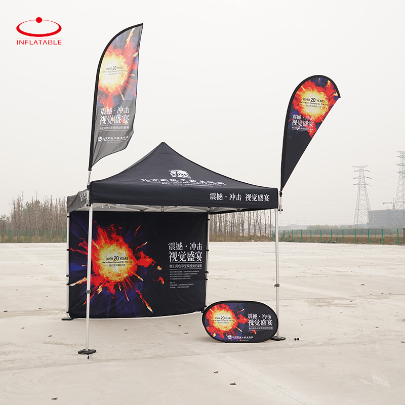 outdoor flying polyester double sided Advertising beach flag Marketing custom Feather banner