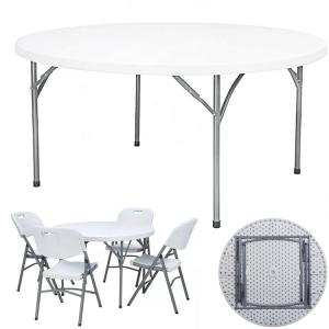 China Modern Design Outdoor Folding Dining Table for Hotel Camping Party Event Banquet Wedding wholesale