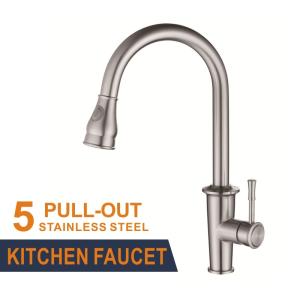 China 35mm Ceramic Stainless Steel Kitchen Faucet Cartridge Pull Down Kitchen Tap Mixer wholesale