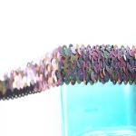 20KJ73 Fashion Metallic Lace 3cm Sequin Braid Trim