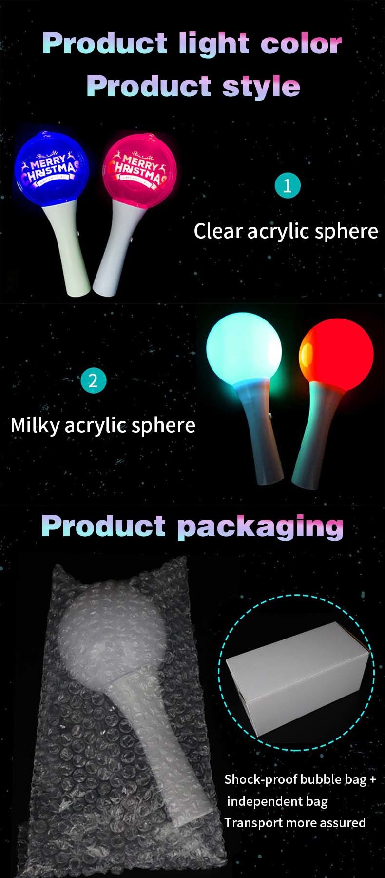 HE-B560 Acrylic Glow Light Stick For Korea K-pop Concert Red Velvet Single TWICE OFFICIAL