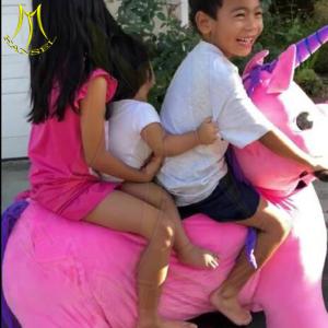 China Hansel amusement games 4 wheels electric walking stuffed animals bike wholesale